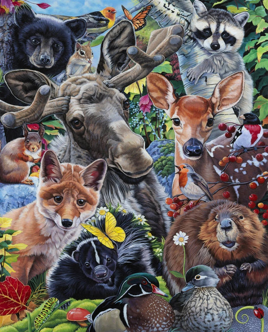 DAVID TEXTILES NEW ENGLAND WILDLIFE PANEL