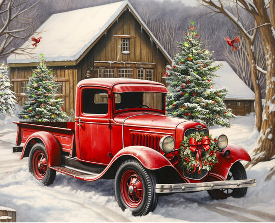 DAVID TEXTILES CHRISTMAS AT THE LODGE PANEL
