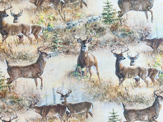SPRINGS CREATIVE WILD WINGS SCENIC DEER FABRIC