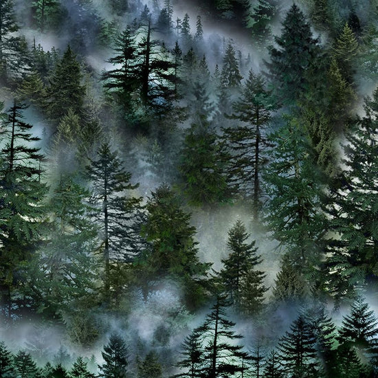 Timeless Treasures - Misty Mountain