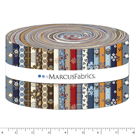 MARCUS FABRICS - FAVORITE FIBERS BY SHERYL JOHNS (40)2.5 INCH STRIPS