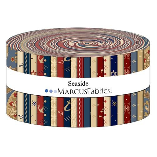 MARCUS FABRICS SEASIDE BY PAULA BARNES JELLY ROLL (40 2.5" STRIPS)