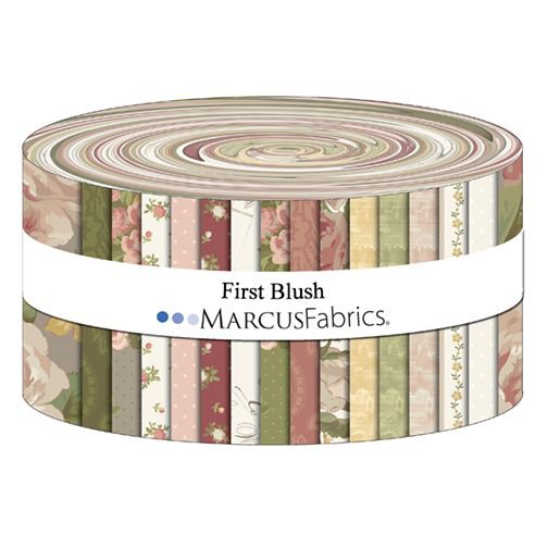 MARCUS FABRICS FIRST BLUSH JELLY ROLLS ( 40 2.5 INCH STRIPS)