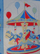 Foust Textiles MERRY GO ROUND BLUE PANEL