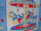 Foust Textiles MERRY GO ROUND BLUE PANEL