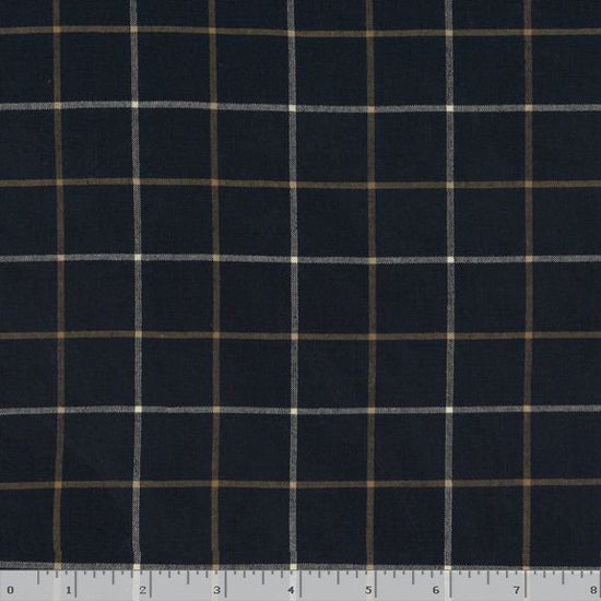 Marcus Fabrics Classic Plaids Blue & Tan