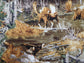 PRINT CONCEPTS REAL TREE WOODS WITH ANIMALS