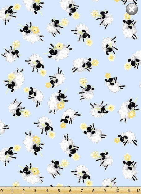 SusyBee Fabrics Lewe the Ewe Tossed Lewe