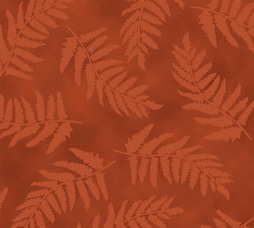 Quilting Treasures Nature’s Glory Ferns Rust