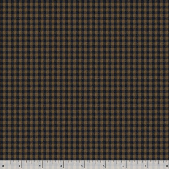 Marcus Fabrics Classic Plaids Blue & Tan