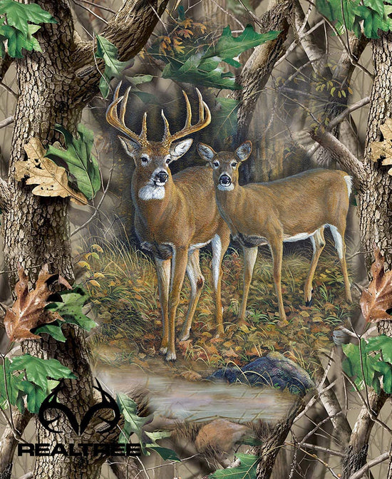 Sykel Fabrics Real Tree Buck & Doe Panel