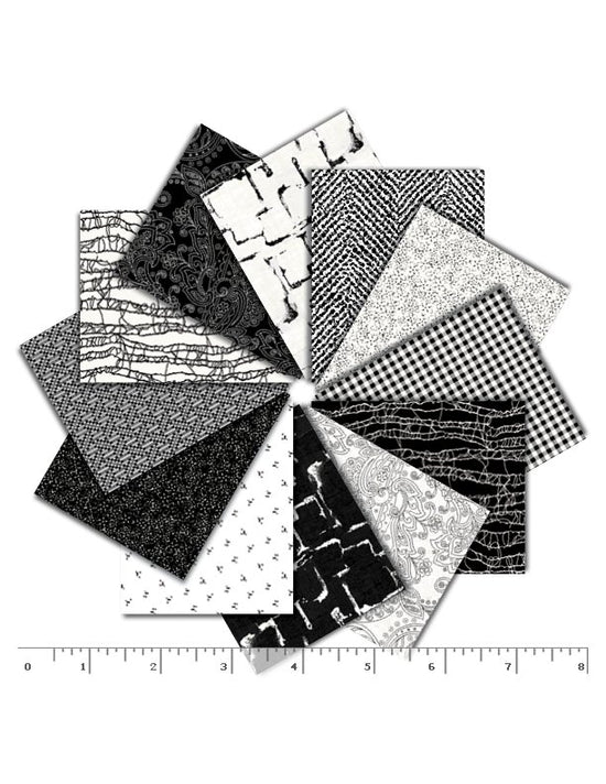 Marcus Fabrics Fat Quarter Bundle Domino Duo