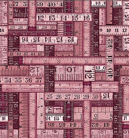 Quilting Treasures Thimble Pleasures Rulers Pink