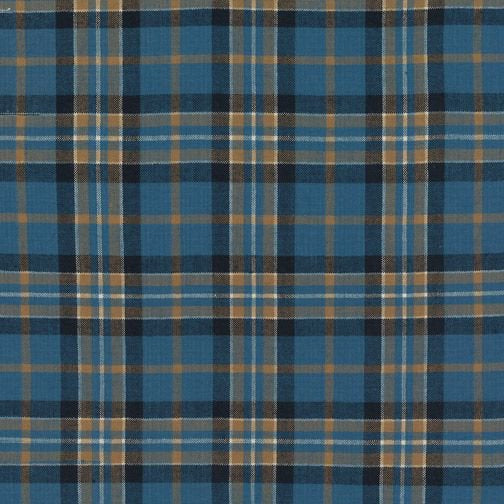 Marcus Fabrics Classic Plaids Blue & Tan