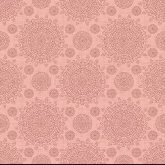 Quilting Treasures Thimble Pleasures Coral Lace Medallion