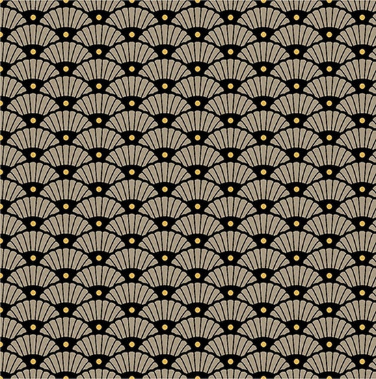 Quilting Treasures Yoriko Dependable Tan Fans