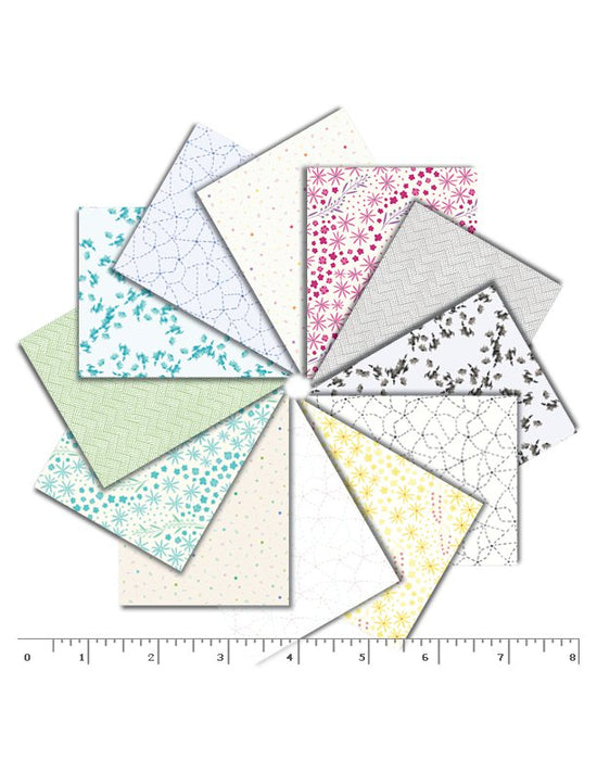 Marcus Fabrics Fat Quarter Bundle Happy Thoughts