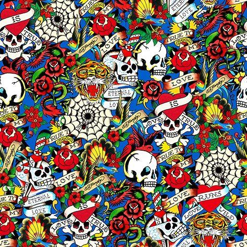 Quilting Treasure Love Is True Ed Hardy Multi