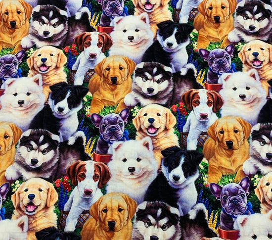 DAVID TEXTILES FABRICS PRECIOUS PUPPIES