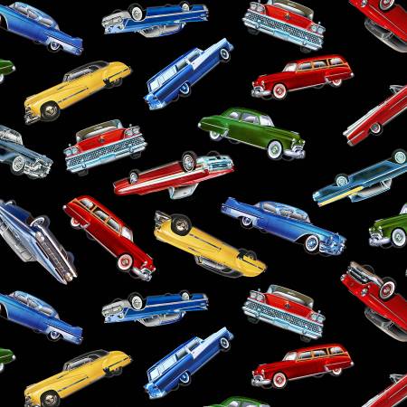 Timeless Treasures  Tossed Classic Cars
