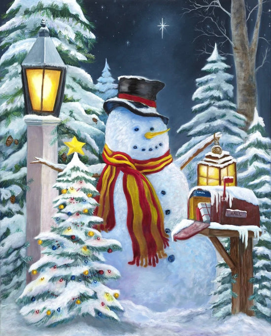 David Textiles Wild Wings Snowman Panel