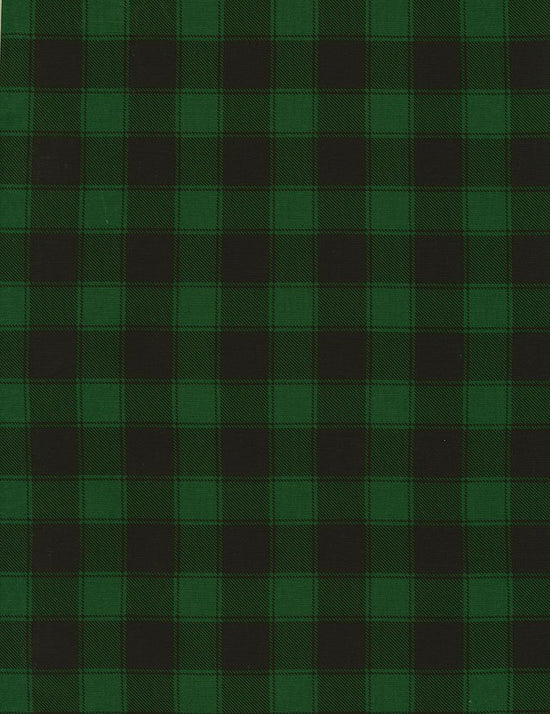Timeless Treasures Holiday Green Buffalo Plaid