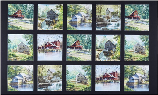 Elizabeth’s Studio The Old Mill Stream Panel Black