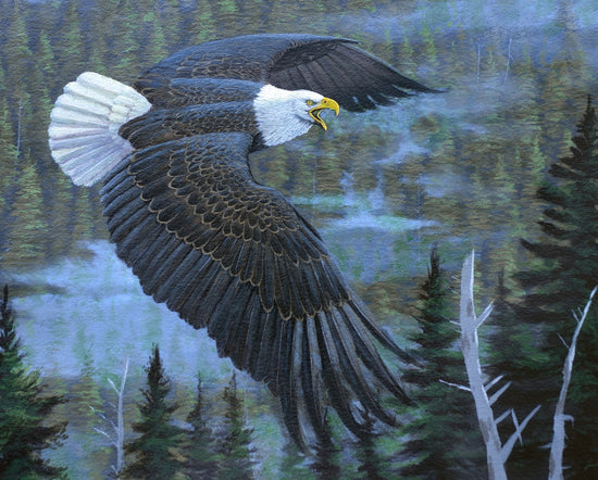 David Textiles National Treasures Eagle Panel