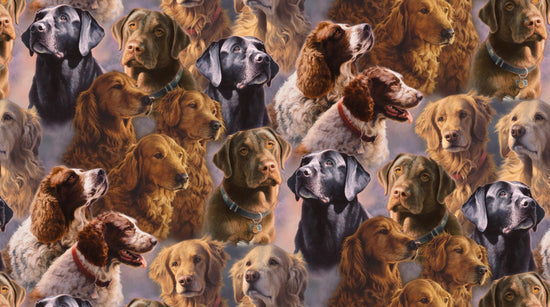 DAVID TEXTILES DOG PORTRAITS