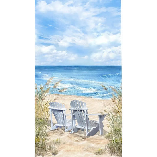 Timeless Treasures Beach Ocean Breeze Panel