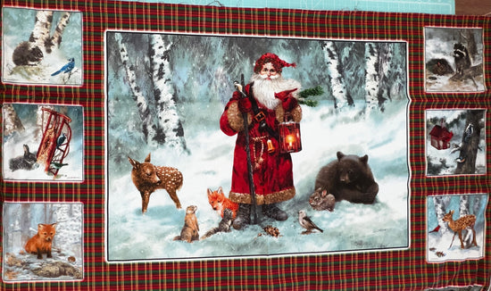 Woodland Santa Panel