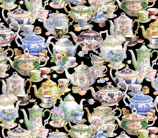 ELIZABETH STUDIOS FANCY TEA CUPS COLLECTION