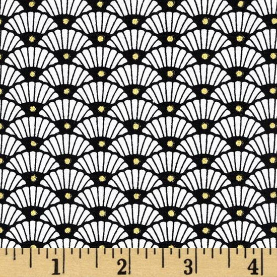 Quilting Treasures Yoriko Dependable White Fans
