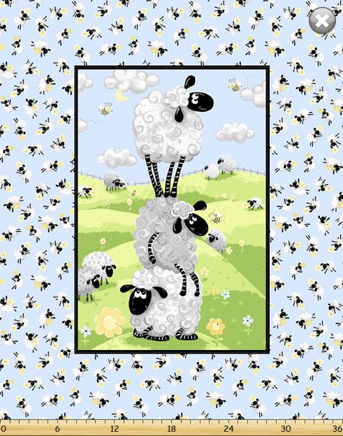 SusyBee Fabrics Lewe the Ewe Panel