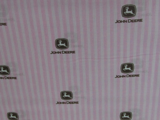 SPRINGS CREATIVE JOHN DEERE PINK AND BROWN