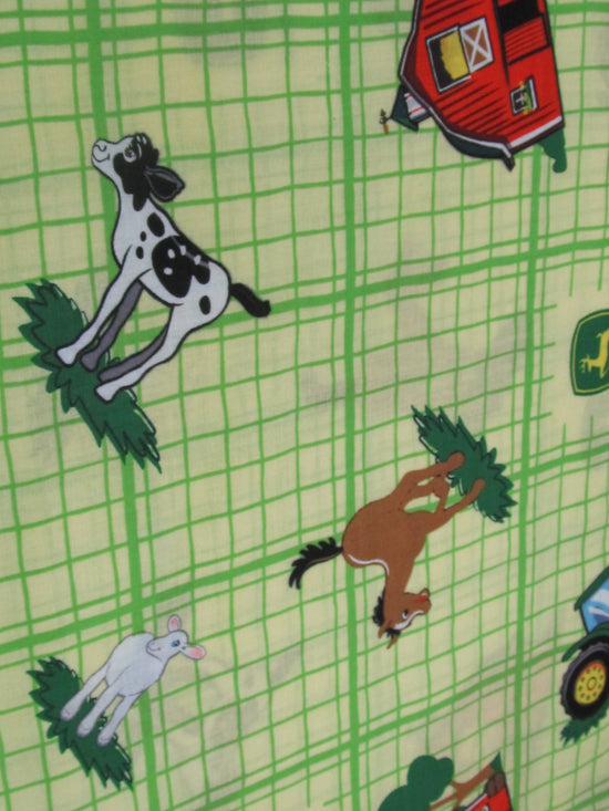 SPRINGS CREATIVE JOHN DEERE ANIMAL TOSS PLAID