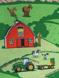 SPRINGS CREATIVE JOHN DEERE FARM ANIMAL SCENIC