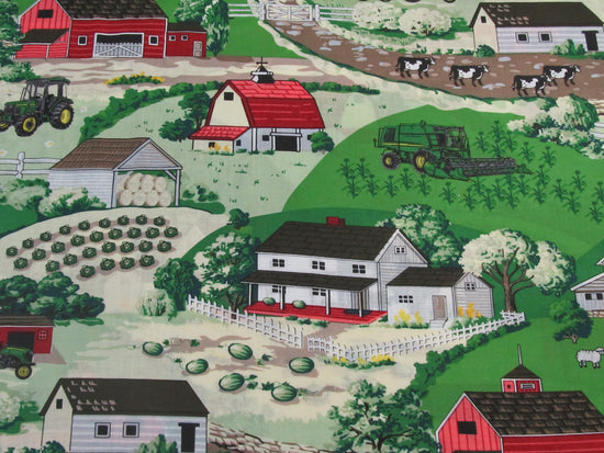 SPRINGS CREATIVE JOHN DEERE FARM SCENIC PRING