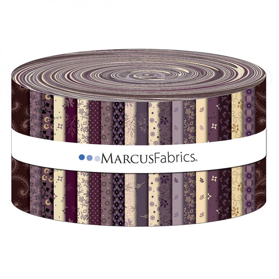 MARCUS FABRICS PLUMBERRY II BY PAM BUDA JELLY ROLLS (40 2.5" STRIPS)