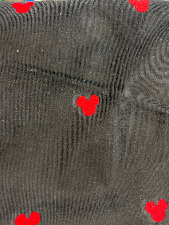Foust Textile Corduroy Black with Mickey