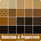 MARCUS FABRICS BUTTERNUT & PEPPERCORN BY PAM BUDA JELLY ROLL (40 2.5" STRIPS)