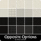 MARCUS FABRICS OPPOSITE OPTIONS BY SHERYL JOHNSON LAYER CAKE (42 10X10 SQUARES)